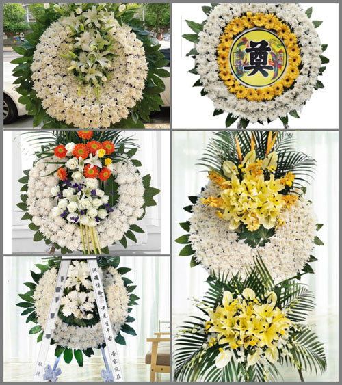 福建龙岩永定区培丰镇上和村花圈速递